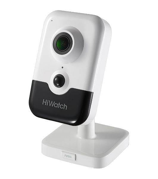 Видеокамера IP Hikvision HiWatch DS-I214(B) 4-4мм цветная корп.:белый/черный