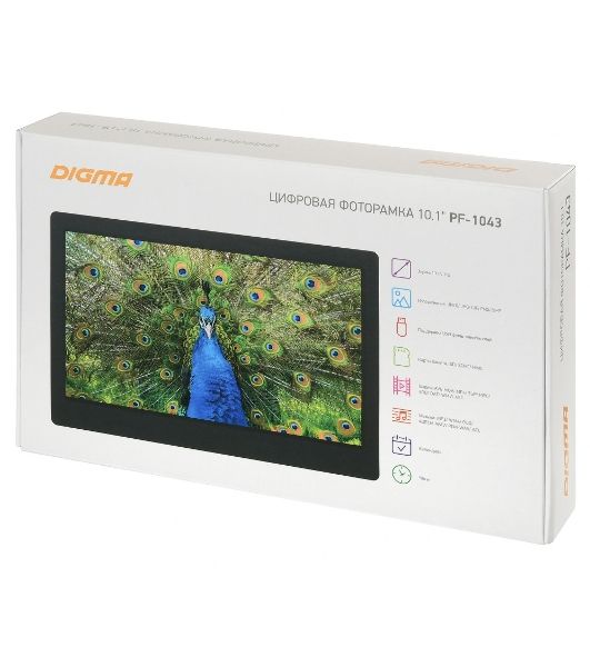 Фоторамка Digma 10.1" PF-1043 IPS 1280x800 черный пластик ПДУ Видео