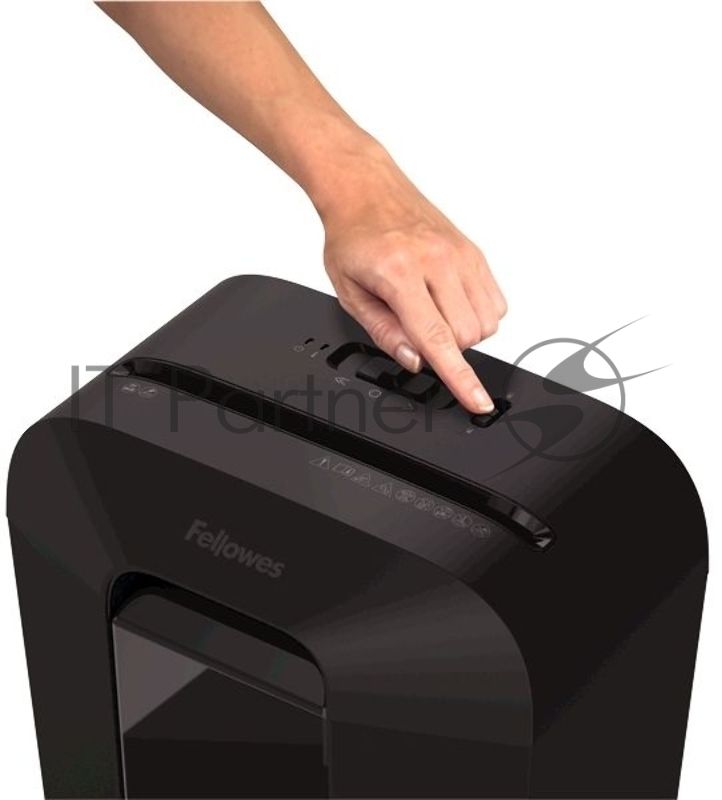 Шредер Fellowes PowerShred LX70 черный (секр.P-4)/перекрестный/11лист./18лтр./скрепки/скобы/пл.карты