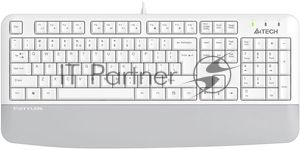Клавиатура A4Tech Fstyler FK20 проводная, USB Type-A, белый