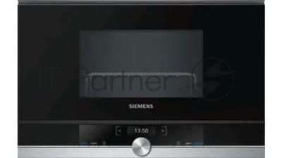 Микроволновая печь встраиваемая Siemens BE634LGS1M черный, 21 л, 900 Вт, переключатели - сенсорные/поворотный механизм