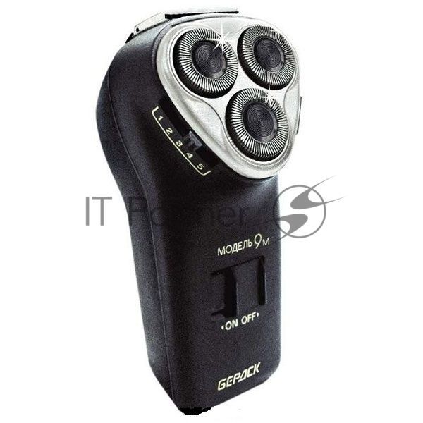 Электробритва Бердск 9М черный/стальной