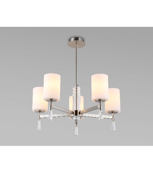 Люстра Ambrella light LH56251/5 SN/FR никель/белый матовый E27/5 max 60W D600*590