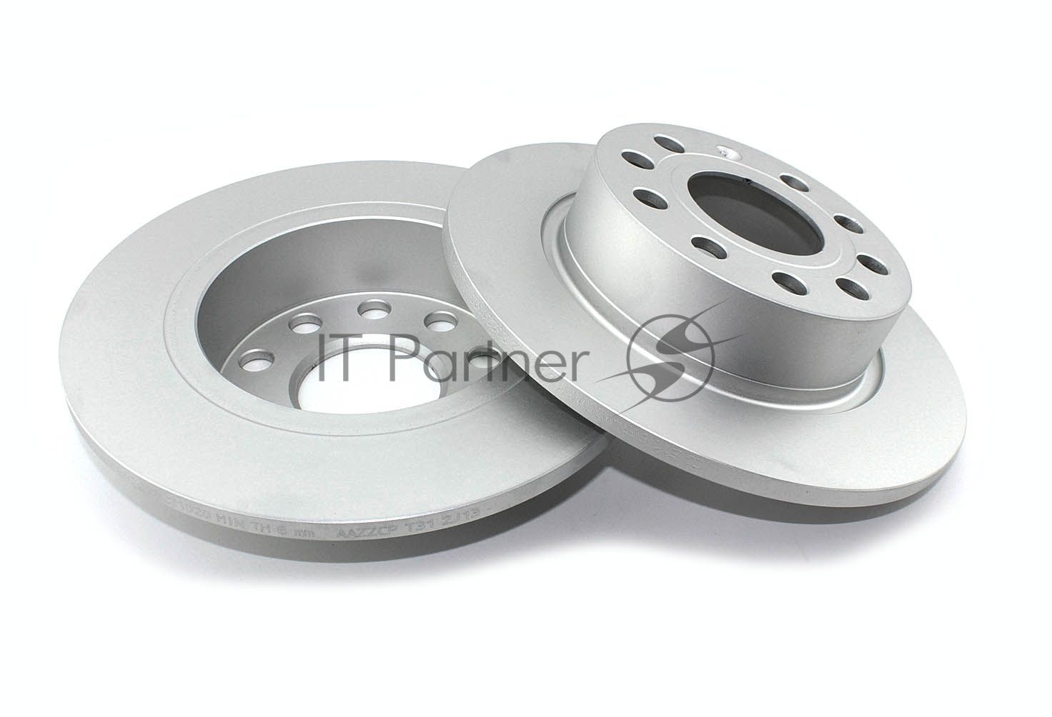 Диск тормозной задний LPR A1003P для Audi, Volkswagen, Skoda, SEAT 1K0615601AB 1K0615601K