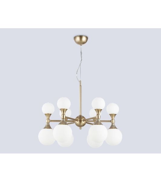 Люстра Ambrella light LH51050/12 GD/FR золото/белый матовый G9*12 max 28W D550*450