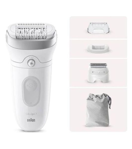 Эпилятор BRAUN SE7-041 белый/серебристый