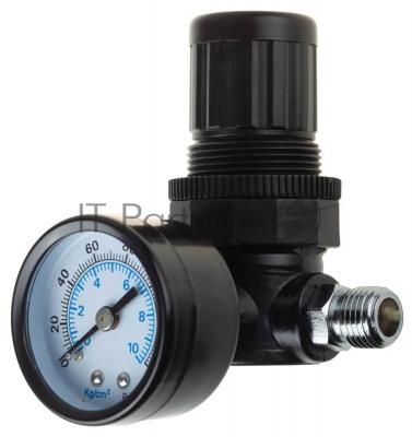 Манометр KRAFTOOL "INDUSTRIE" 06503  с регулятором подачи воздуха 1/4'' максимальное давление 10ат