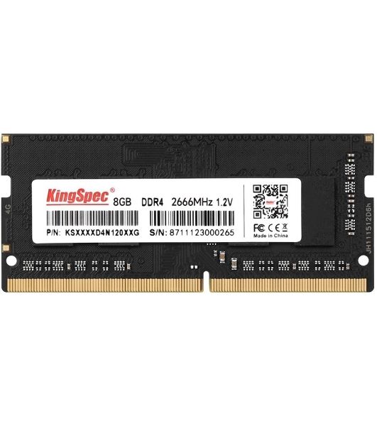 Оперативная память KingSpec, DDR4, 8GB (1x8 GB), 2666 MHz, CL17, SO-DIMM