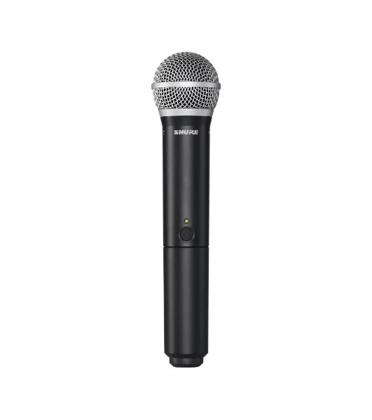 Микрофонная система SHURE BLX1288E/CVL-M17 беспроводная, двухканальная, с ручным передатчиком PG58 и петличным микрофоном CVL-B/C, частота UHF 662-686 МГц