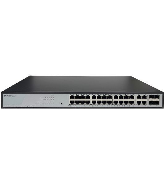 Коммутатор ORIGO OS2328P/360W/A1A, 24×1 Гбит/с PoE + 4×1 Гбит/с Combo (SFP/RJ-45), настраиваемый