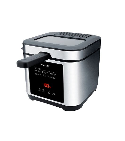 Фритюрница-фондю Steba DF 150 F серебристый/чёрный, 1200 Вт, 2.5 л, 0.8 кг, таймер