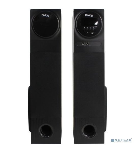 Акустическая система Dialog Progressive AP-2300 черный 2.0 (80W RMS, BT, FM, USB, SD, беспр.микрофон,ДУ)