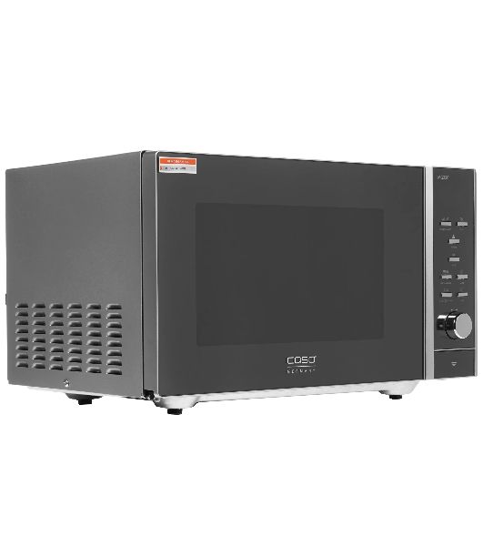 Микроволновая печь CASO MG 25 Ceramic Menu серебристый/черный, 25 л, 900 Вт, переключатели - кнопки, поворотный механизм