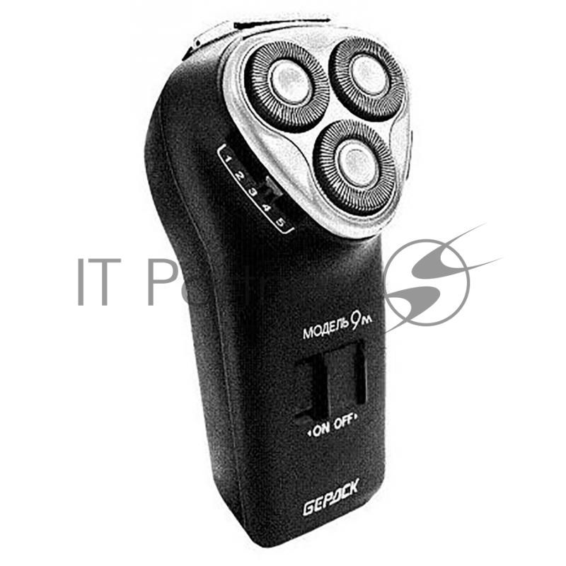 Электробритва Бердск 9М черный/стальной