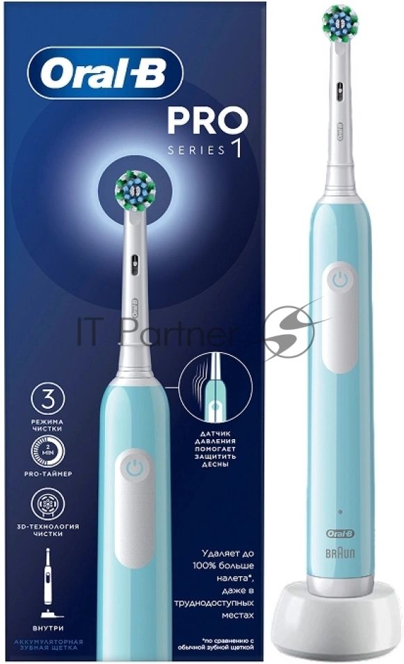 Зубная щетка электрическая Oral-B Pro 1 80870244 голубой