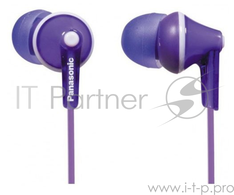 Наушники вкладыши Panasonic RP-HJE125E-V 1.1м фиолетовый проводные (в ушной раковине)