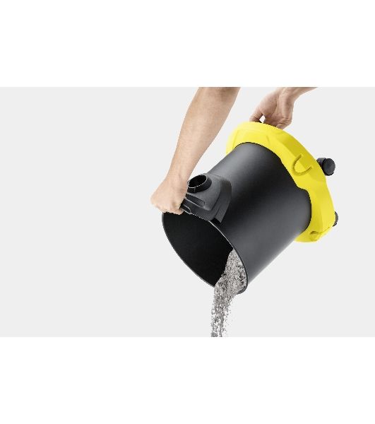Пылесос Karcher AD 4 PREMIUM желтый/черный, 150/600 Вт, уборка сухая, пылесборник контейнер 17 л