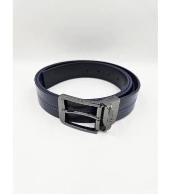 Ремень мужской Piquadro Blue Square CU6742B2/BLUN 125х3.5 см синий/черный натур.кожа