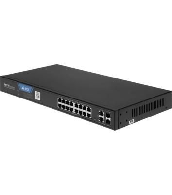 Коммутатор Netis ST220GPR-2G2S, 16×1 Гбит/с PoE+ + 2×1 Гбит/с + 2×1 Гбит/с SFP, настраиваемый