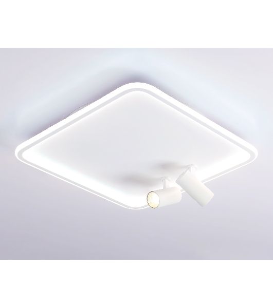 Светильник Ambrella light FL5114/1+2 WH белый 97W 3000K-6400K 480*480*130 (ПДУ ИК)