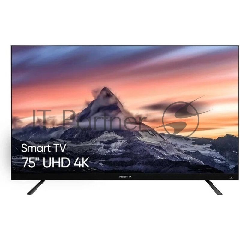 Телевизор Vesta 75" V75MU6500 черный LED UHD AndroidTV