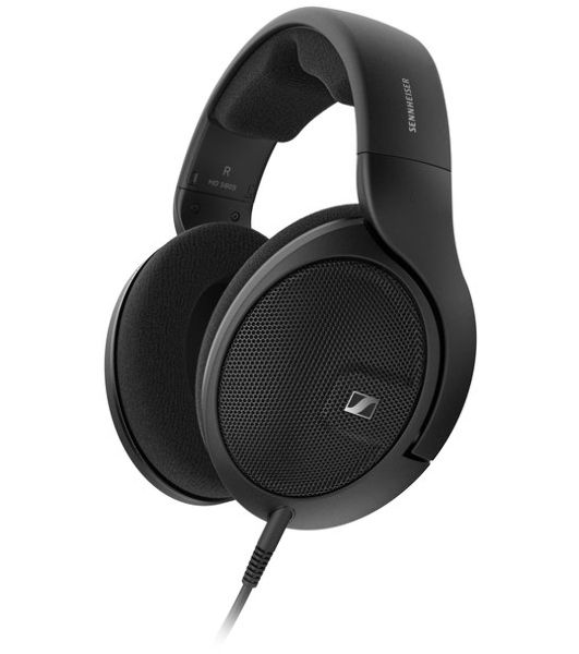 Наушники Sennheiser HD 560S накладные открытые 6-38000Гц съемный 3м, 6.3мм, Адаптер-переходник 6,3 мм/3,5 мм, 110дБ, 120 Ом, амбушюры велюр, черные