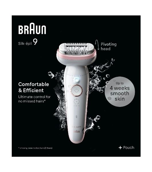 Электрический эпилятор BRAUN SES9-000 розовое золото/белый