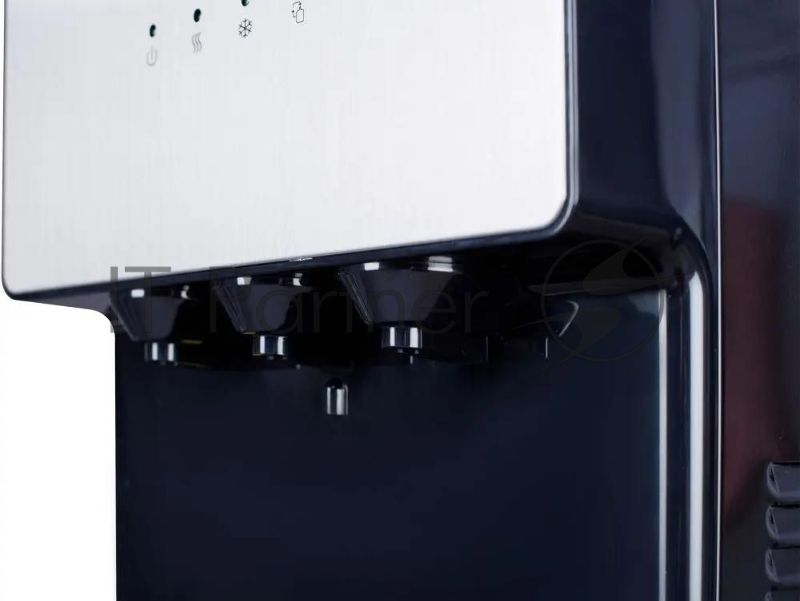 Кулер для воды Hotfrost V400AS, нижняя загрузка, нагрев 90 °С, охлаждение 10 °С, серебристый/черный