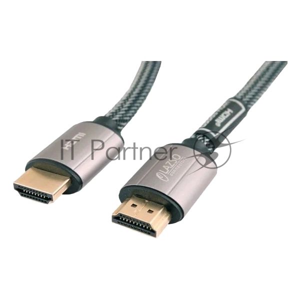 Кабель видео LAZSO WH-111-B HDMI (m)/HDMI (m) 1м. позолоченные контакты черный
