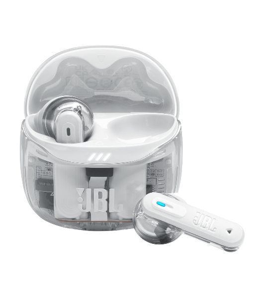Наушники TWS JBL Tune Flex 2 призрачно-белый, вкладыши/внутриканальные (трансформер), Bluetooth, адаптивное шумоподавление