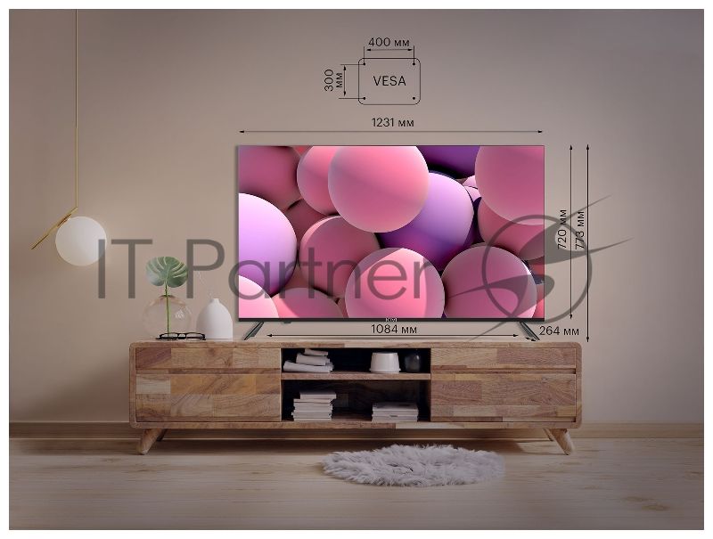 Телевизор Kivi 55" 55U740NB черный LED UHD 60Hz Smart TV