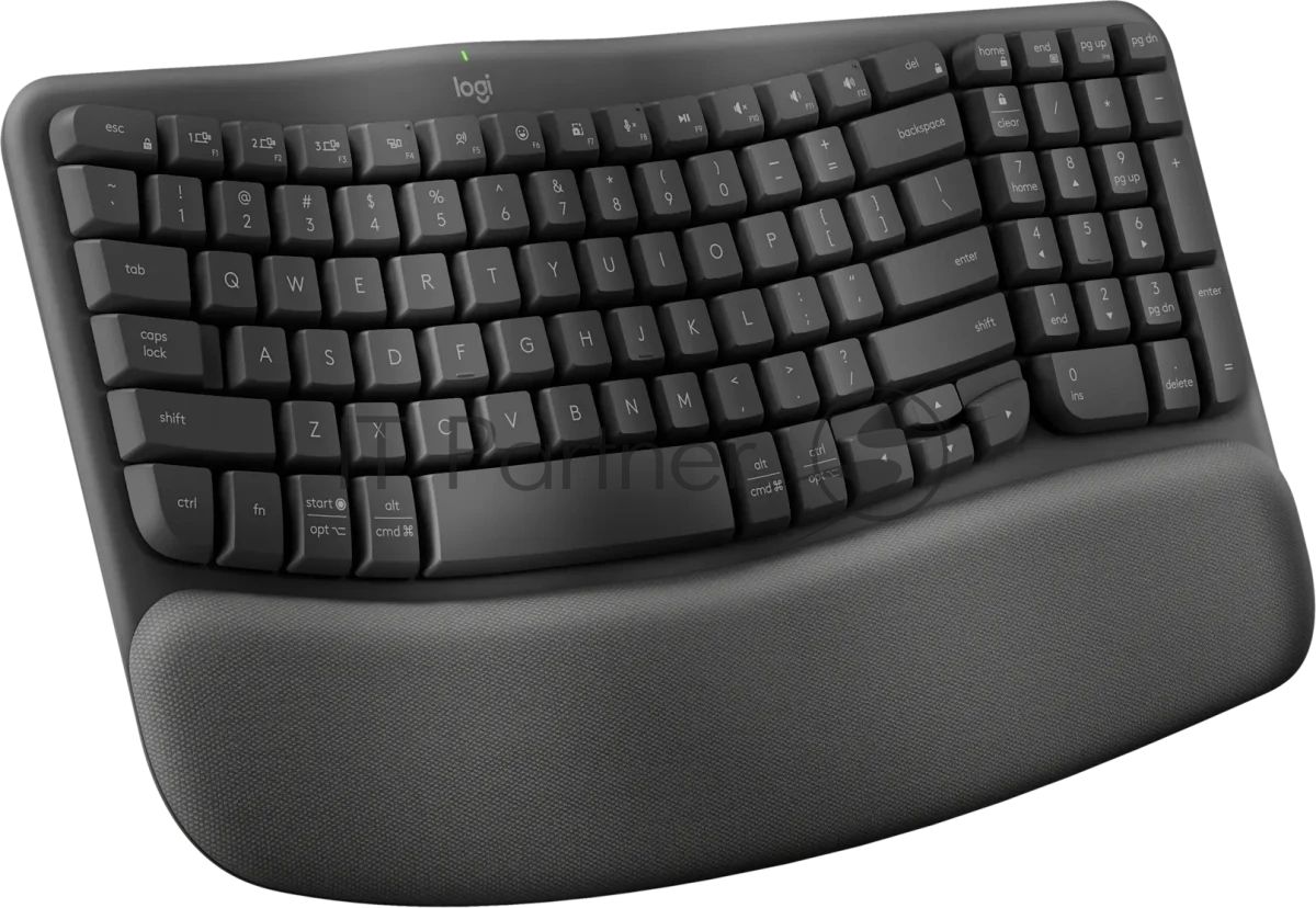 Клавиатура Logitech Wave Keys беспроводная, Bluetooth, радиоканал, серый