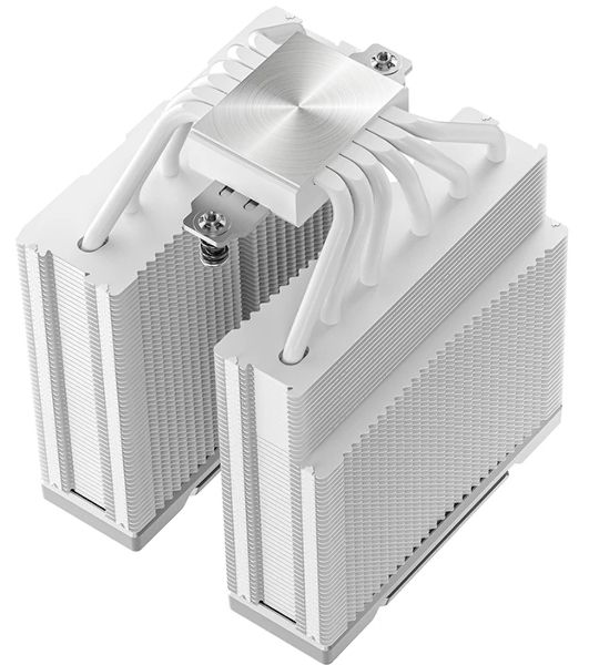 Кулер для процессора DEEPCOOL AK620 G2 WH LGA1851/1700/1200/115X/AM5/AM4 (8шт/кор, TDP 260W, PWM, DUAL Fan 120мм, 6 тепл. трубок, Copper Base, Wood-grain top cover, белый) RET (R-AK620G2-WHNNMN-GJD)
