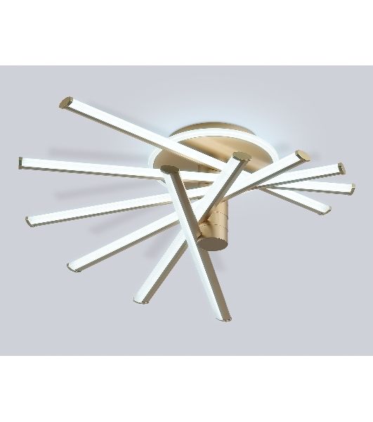 Потолочный светодиодный светильник Ambrella light FL6234 GD золото 96W 3000K-6400K 605*605*200 (ПДУ ИК)