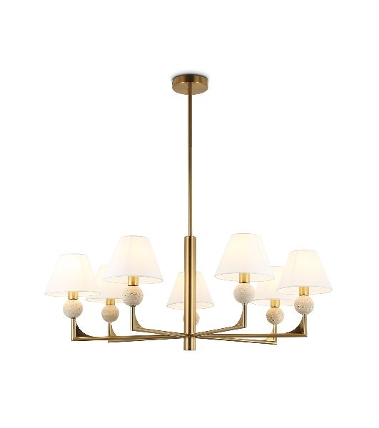 Люстра Ambrella light LH75162/7 BS/FR латунь/белый матовый E14*7 max 40W D890*580