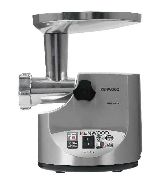 Мясорубка электрическая Kenwood MG510 серебристый, 1600 Вт, 2.0 кг/мин, реверс, защита от перегрузки, насадки - 6