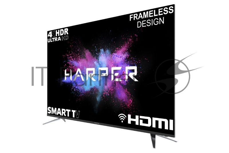 Телевизор Harper 65" 65U660TS черный LED 4k UHD AndroidTV 2/16Gb