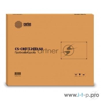 Демонстрационная доска Cactus CS-CBD-120X150, пробковая 120х150см алюминиевая рама