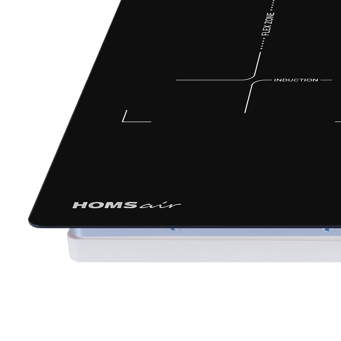 Индукционная варочная поверхность HOMSair HI64ASFFBK, 4 конфорки, стеклокерамика, 6000 Вт