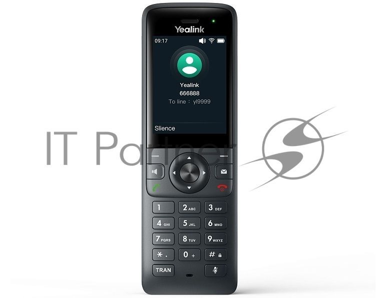 YEALINK AX83H, экран 2.4", Wi-Fi 6, виброоповещение, Bluetooth, 3.5 mm, Type-C, SNC, звук HD
