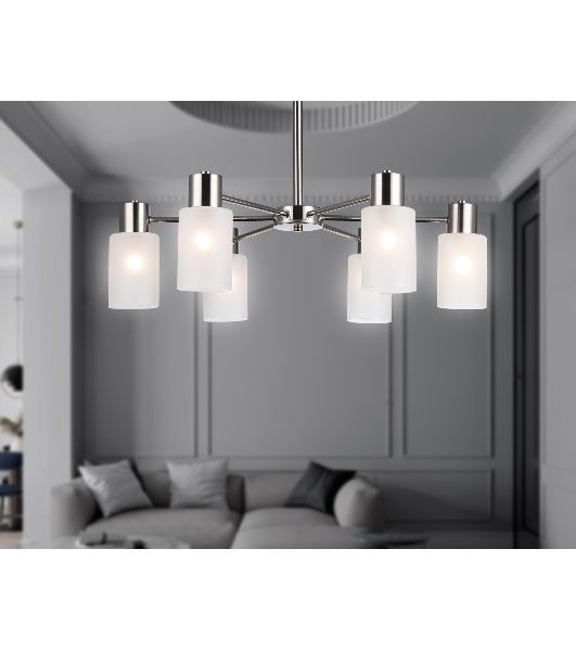 Светильник Ambrella light TR9572/6 SN сатин E14*6 max 40W 620*620*385