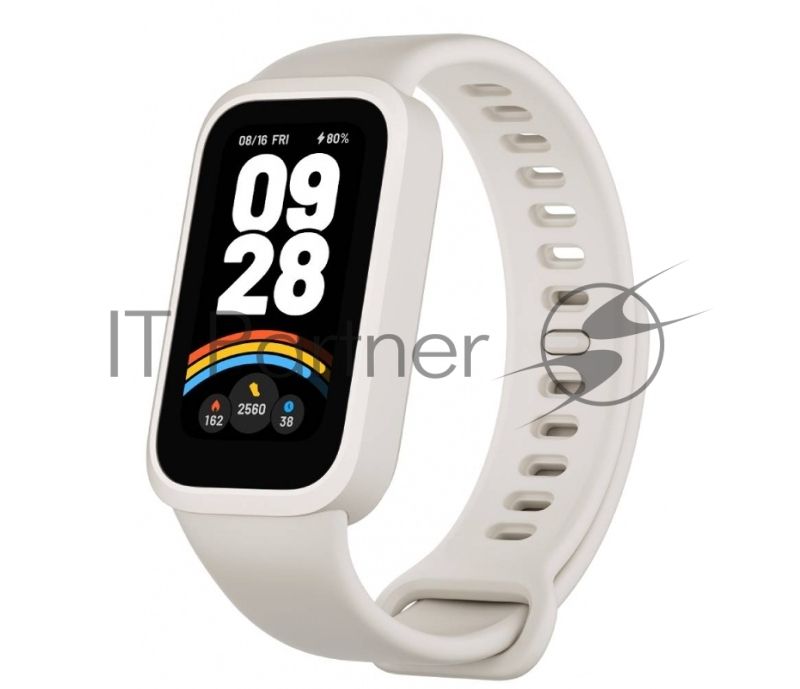 Фитнес-браслет Xiaomi Smart Band 9 Active M2435B1, 1.47" TFT, Bluetooth, WR50, бежевый / белый