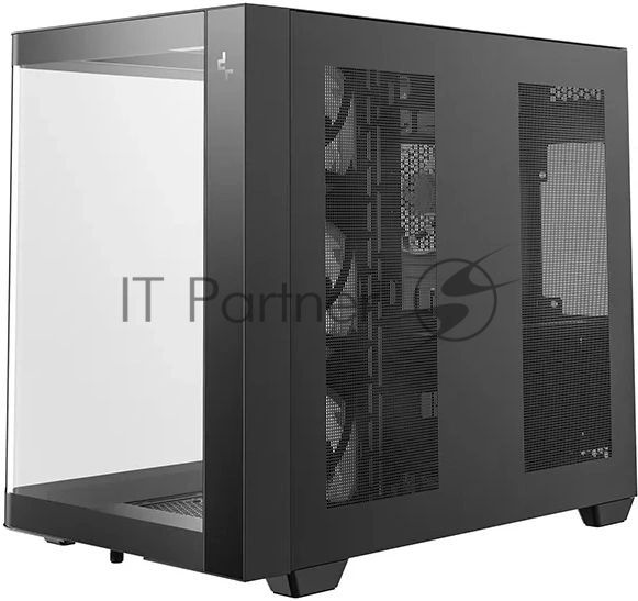 Корпус DeepCool CG530U 4F Black, Midi-Tower, чёрный, 4 x 120 мм