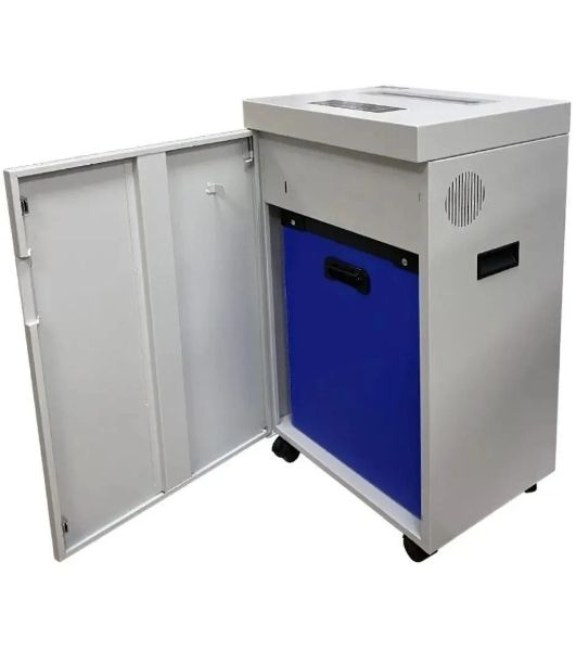 Шредер Office Kit S535 3,8x40 белый (секр.P-4) фрагменты 35лист. 50лтр. скобы пл.карты CD
