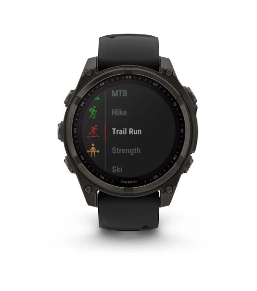 Умные часы Garmin Fenix 8, 1.6" AMOLED, Wi-Fi, Bluetooth, NFC, 100м, серый / черный