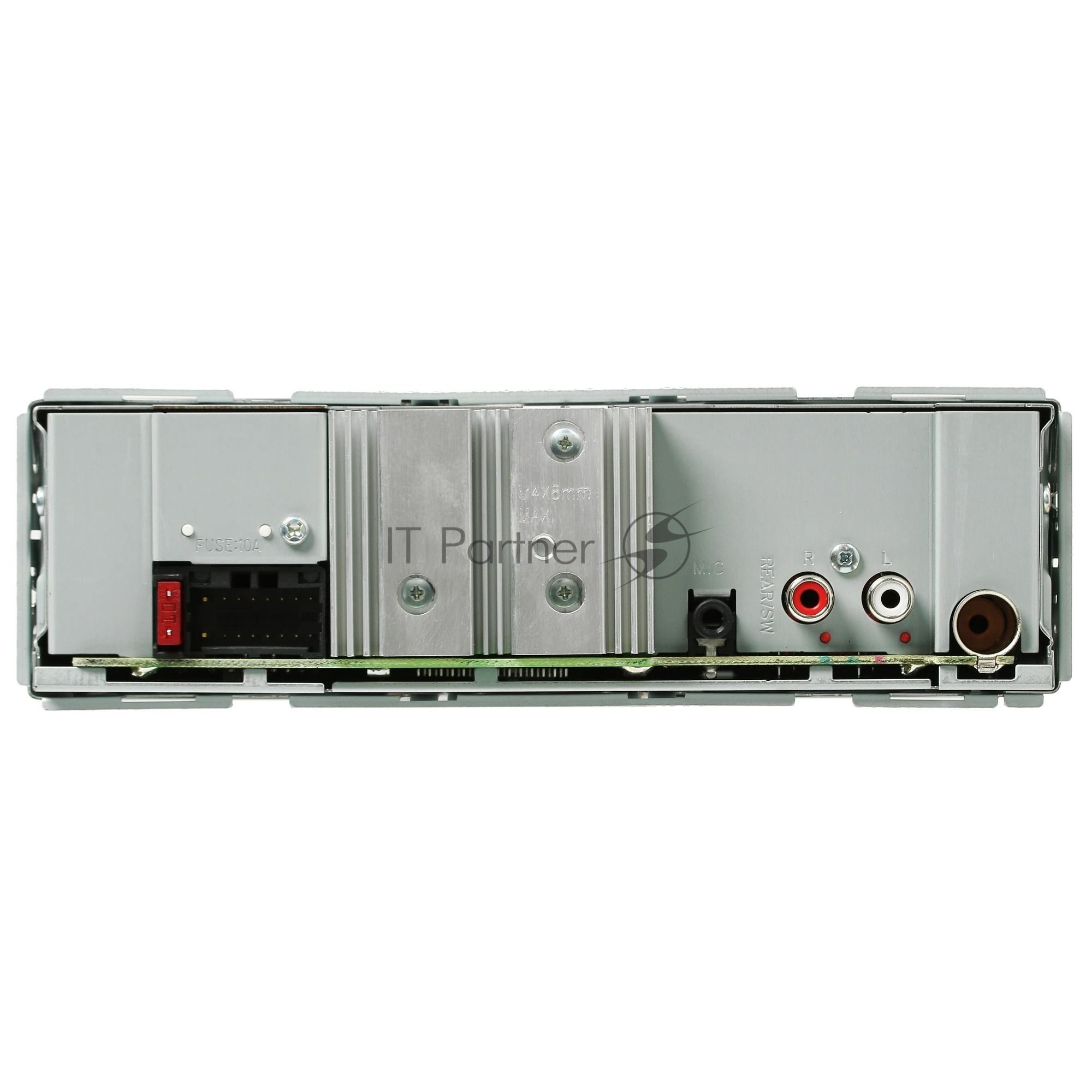 Автомагнитола Kenwood KMM-BT208, 1 DIN, Bluetooth, USB Type-A, AUX, съёмная панель