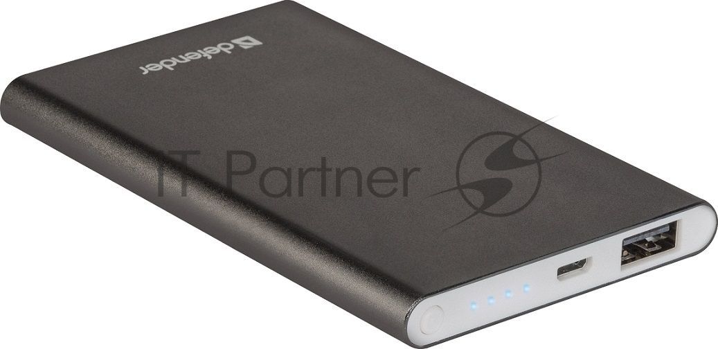 Внешний аккумулятор Defender Extralife 8000mAh 1USB, Li-pol ,5V,2.1A, серый