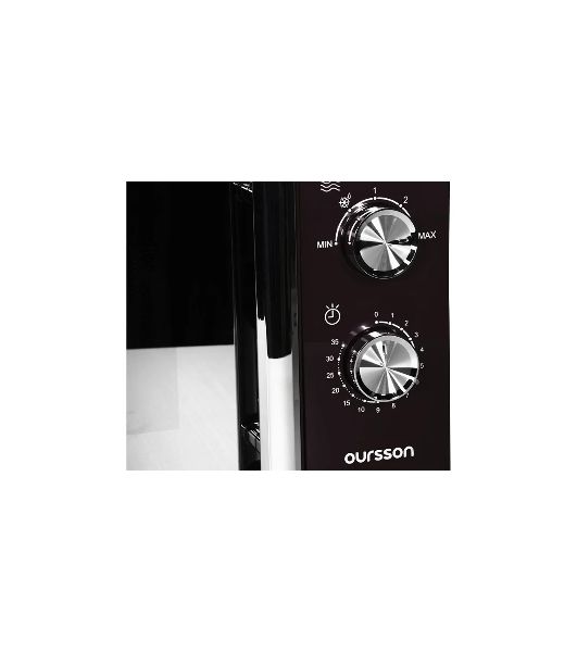 Микроволновая печь OURSSON MM2010/BL черный/серебристый, 20 л, 700 Вт, переключатели - поворотный механизм