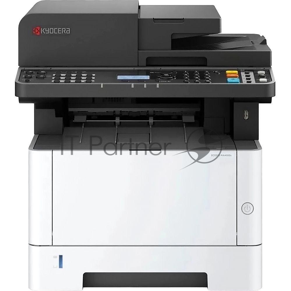 МФУ лазерное Kyocera ECOSYS MA4000x (Азия), P/C/S, ч/б лазерный, A4, 40 стр/мин, 1200x1200 dpi, 1024 Мб, USB 2.0, Network, лоток 250 л., Duplex, автопод., старт.тонер 3600 стр.