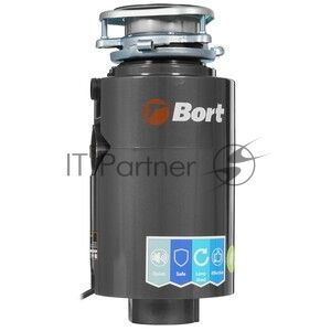 Измельчитель пищевых отходов Bort TITAN 4000 (Control) Мощность л.с. 0,75; 560 Вт; 4,2 кг/мин; 3200 об/мин; 1400 мл; Металл;набор аксессуаров 5 шт [93410242]